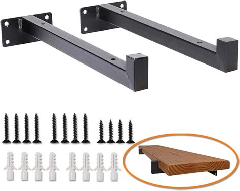 black metal shelf brackets amazon|black industrial shelving brackets metal.